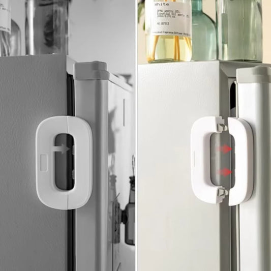 Fridge Door Lock Child Safety Clip with strong adhesive protection.