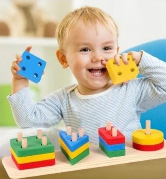 Wooden puzzle toy for toddlers safe and eco-friendly play